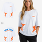 G West Womens Oversized New York Arch Logo With Star Tee