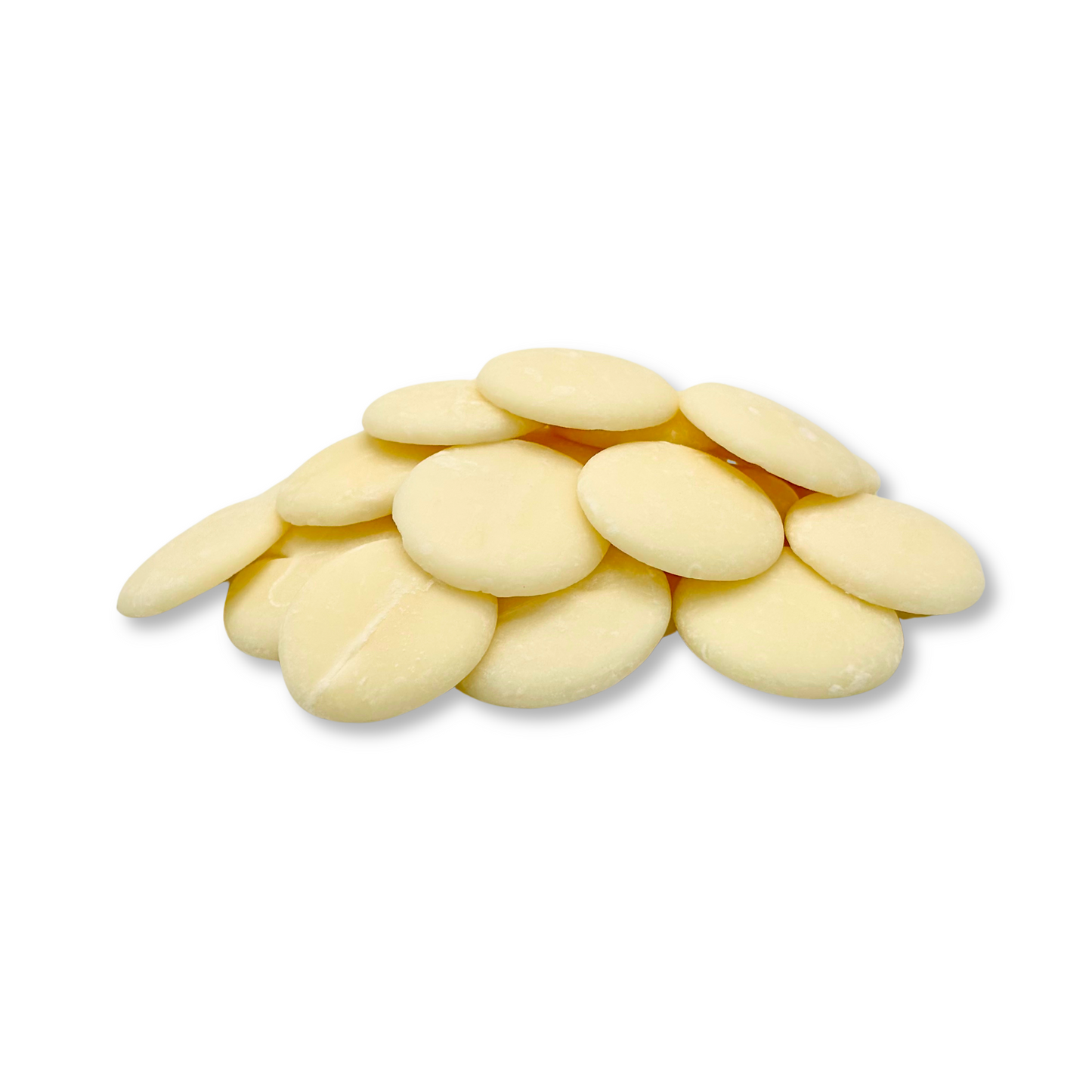 Oblea con cobertura de chocolate blanco derretida - Semi-derretida, acabado cremoso