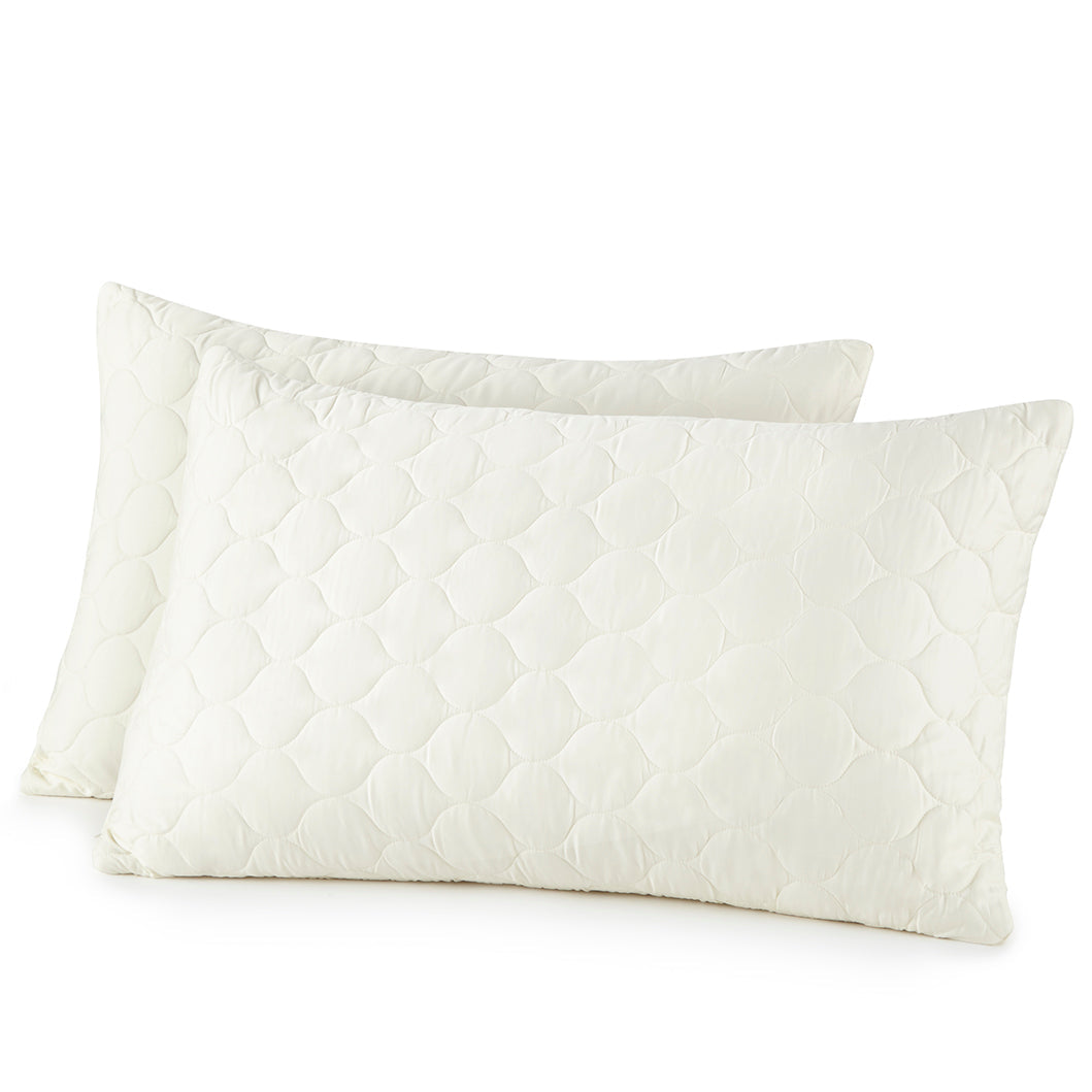 Protectores de almohada acolchados de algodón orgánico elevados