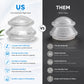 EDGE™ Cupping Therapy Set Clear, 4 Cups