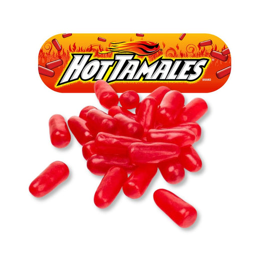Caramelos masticables Hot Tamales Fierce Cinnamon con sabor a canela – Bolsa de gran valor a granel