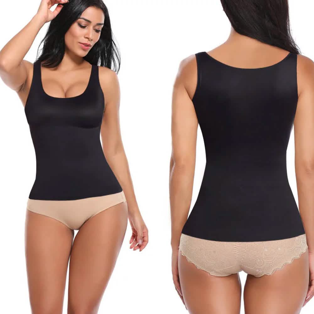 Camiseta de tirantes moldeadora de compresión adelgazante para mujer