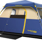 FanttikOutdoor Camping Tent 6 Person Instant Cabin Tent Setup in 60 Seconds with Rainfly & Windproof Portable with Carry Bag for Family Camping & Hiking, Upgraded Ventilation, Navy Blue