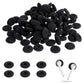 LLMSIX 100PCS Foam Earphone Earbud Soft Earphone Ear Buds Tips Earbud Noise Isolation Cover Caps Replacement Sponge Covers for Earphone Diameter 18MM (Black)