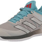 adidas Womens Adizero Ubersonic 4 Tennis Shoe Metal Grey/Silver Metallic/Preloved Blue (Clay) 8.5