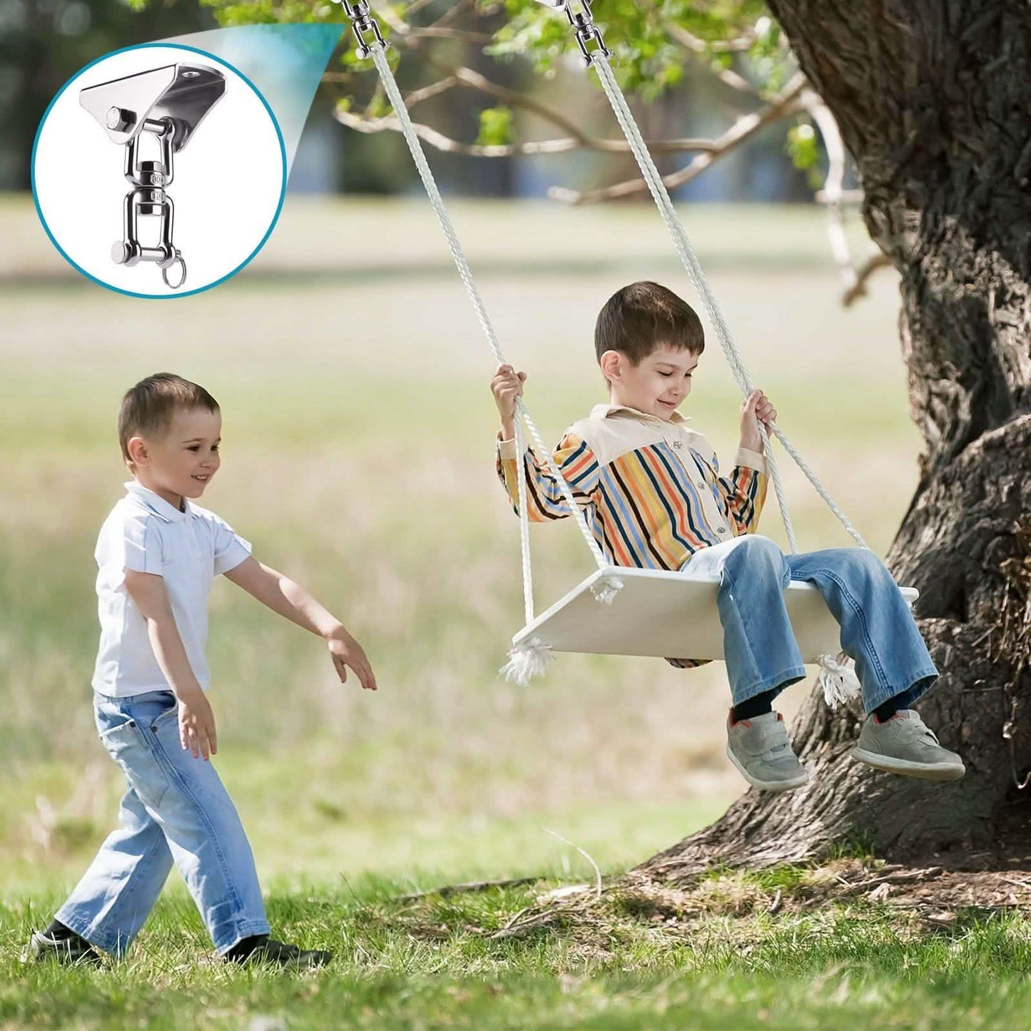 Paquete de 2: Juego de soportes de suspensión giratorios de 360°