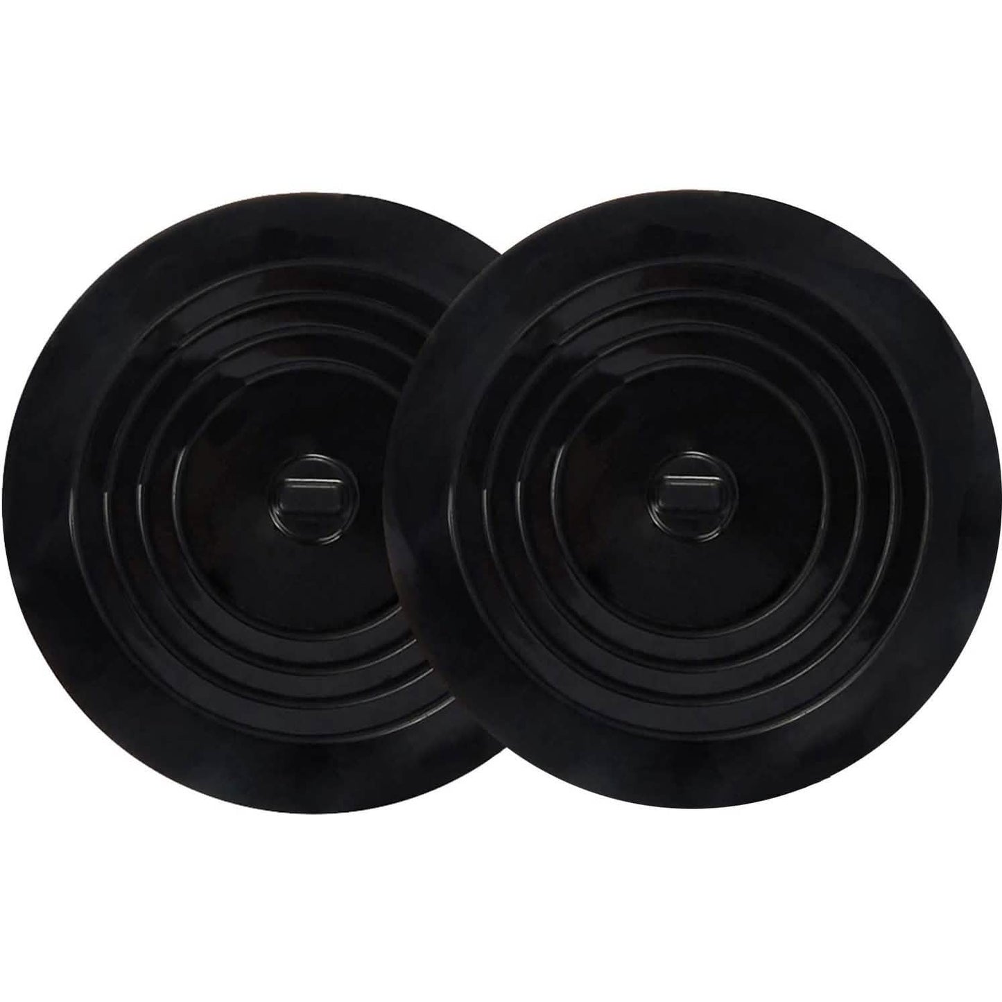 Paquete de 2: Tapón de Drenaje de Silicona Grande de 6" con Tope para el Cabello y Cubierta Plana con Succión