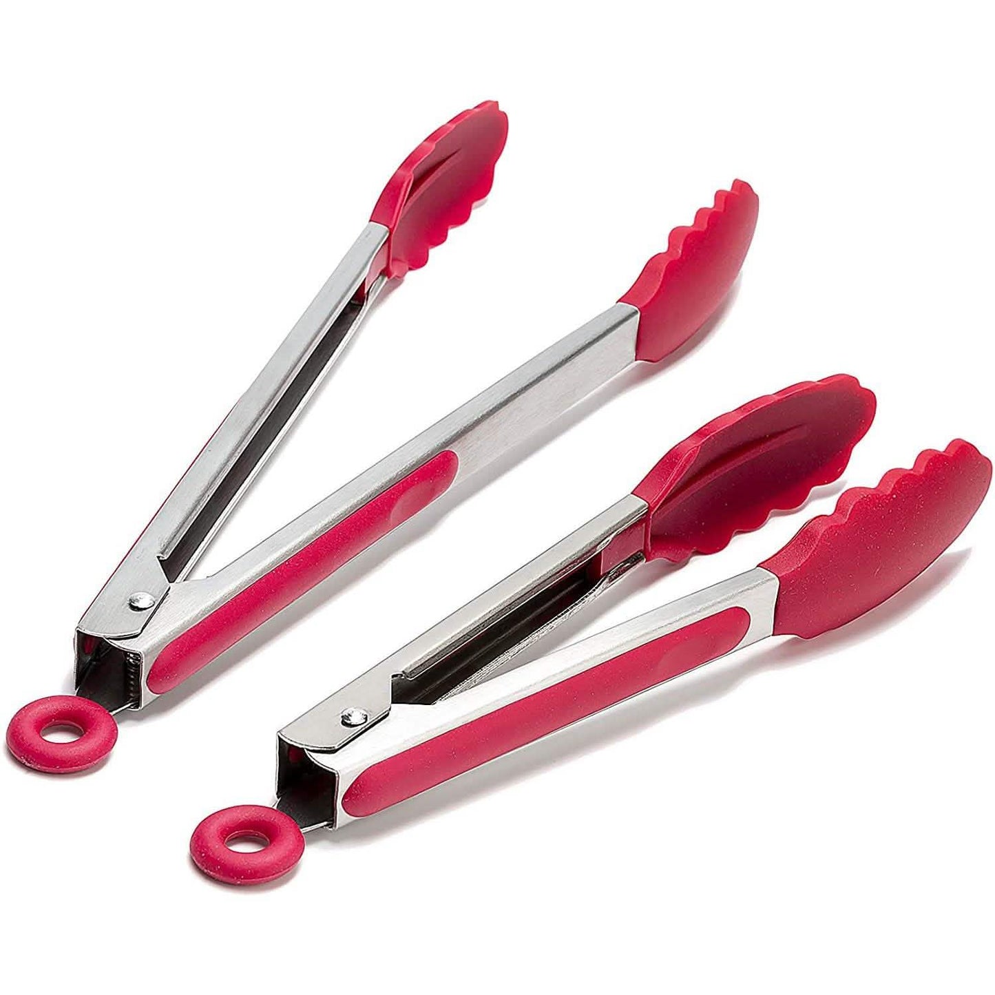 Paquete de 2: Pinzas de cocina de silicona de primera calidad Chef's Star