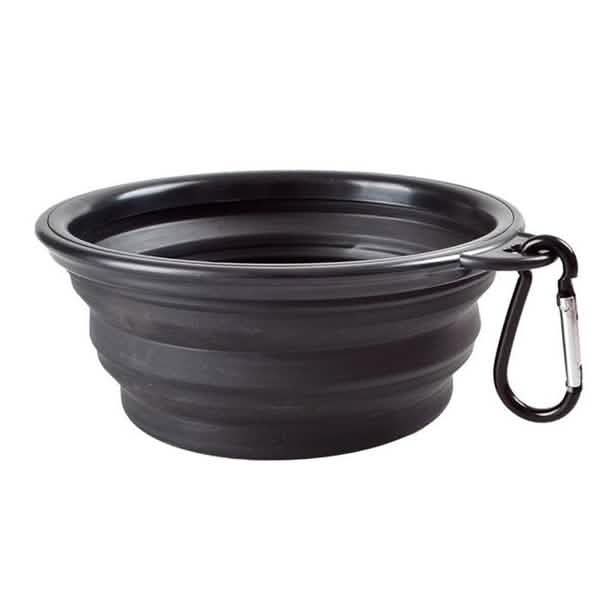 Paquete de 2: Cuenco plegable de viaje para comida y agua
