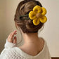 2-Pack: Gorgeous Plush Flower Hairpin
