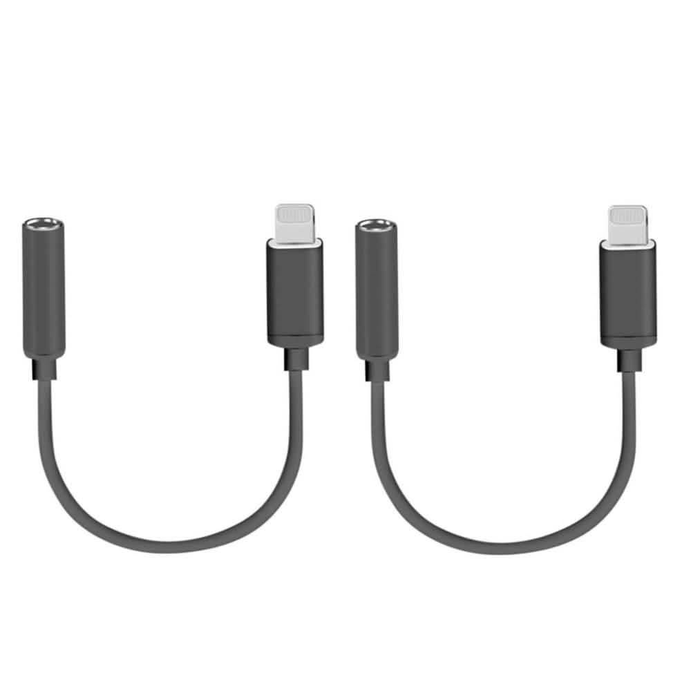 Paquete de 2: Adaptador de Lightning a toma de auriculares