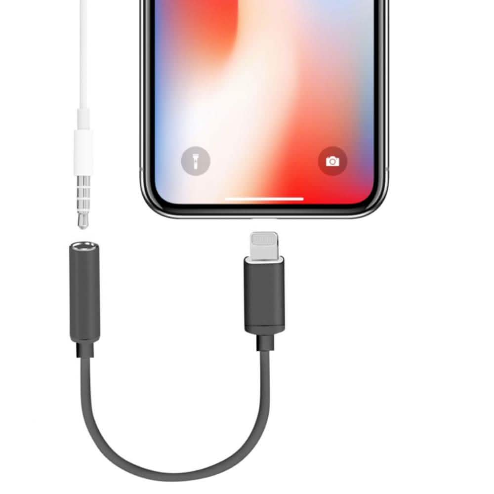 Paquete de 2: Adaptador de Lightning a toma de auriculares