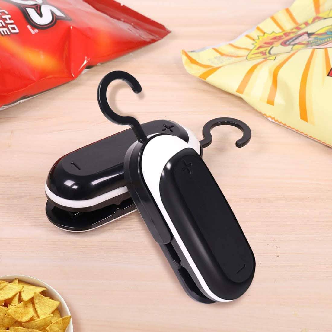 Paquete de 2: sellador de bolsas mini Mempedont, sellador térmico para bolsas de plástico