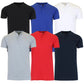 2-Pack: Men's Slim Fitting Short Sleeve Henley Slub Tee