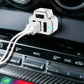 2-Pack: PowerUp 4 USB Port Car Charger Adapter