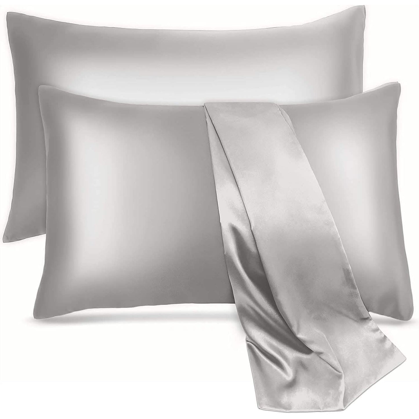 Paquete de 2: Fundas de almohada de satén suave y refrescante
