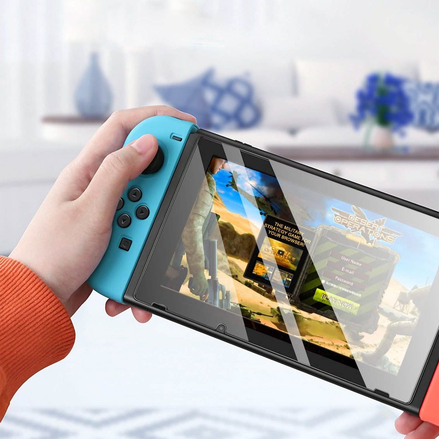 Paquete de 2 protectores de pantalla de cristal templado para Nintendo Switch