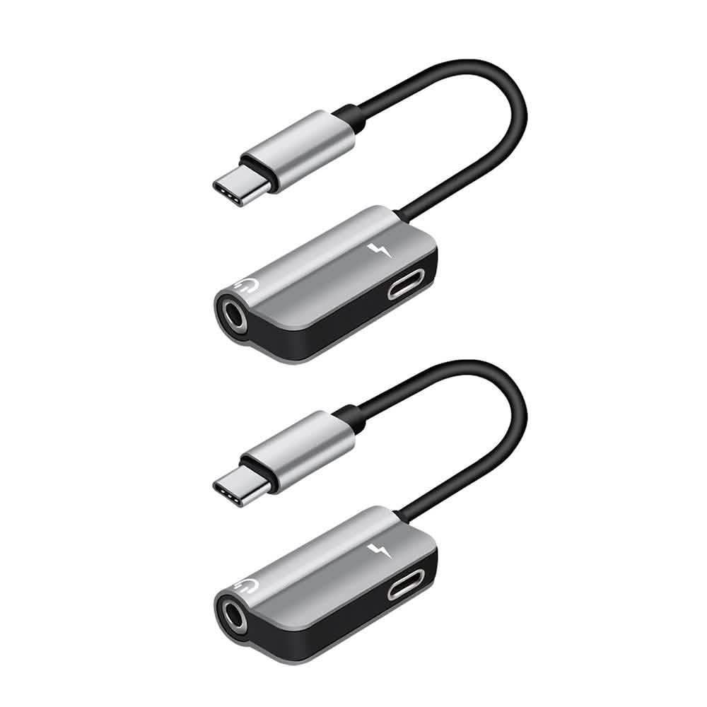 Paquete de 2: Adaptador de audio USB-C a 3,5 mm