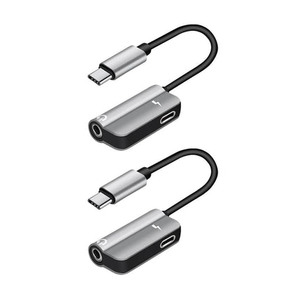 Paquete de 2: Adaptador de audio USB-C a 3,5 mm