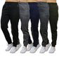 2-Pack Women's Loose-Fit Marled Fleece Jogger Sweatpants With Zipper Pockets