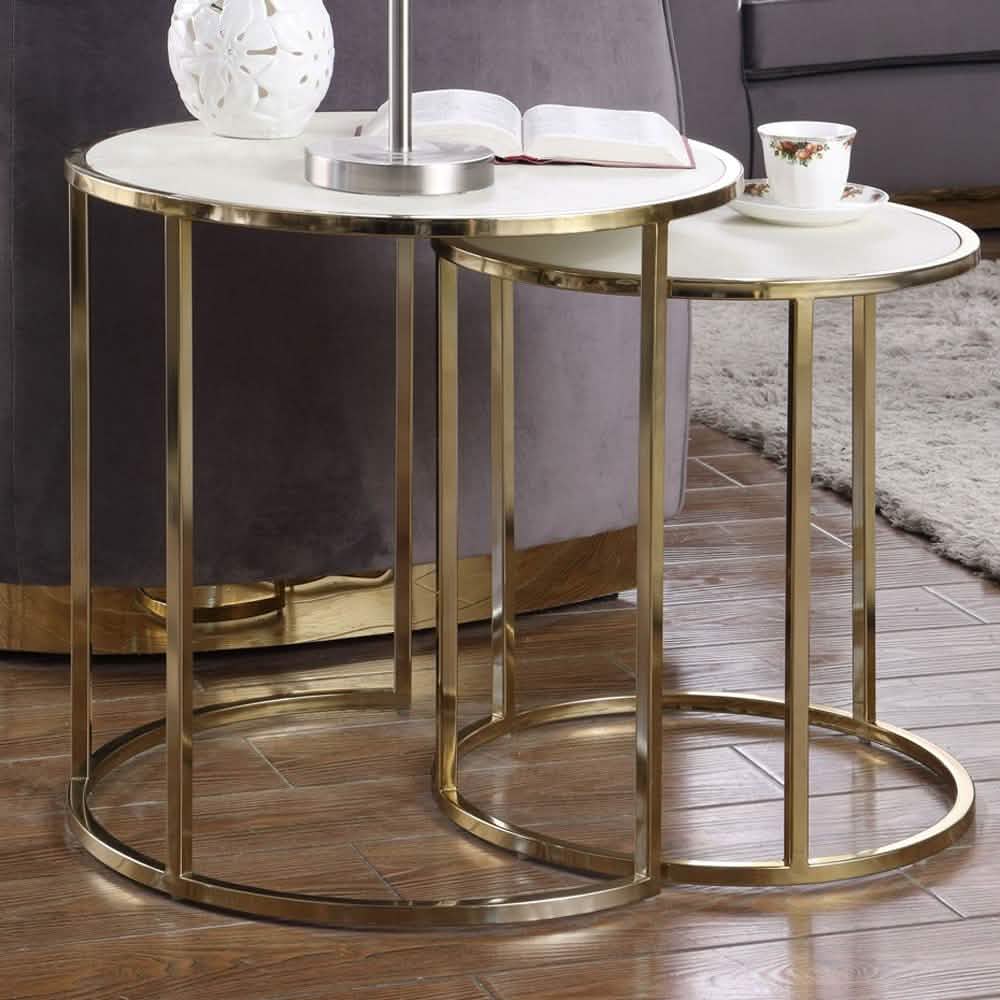 Juego de 2: Mesa nido Tuscany de Iconic Home