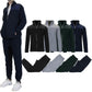 2-Piece: Men's Polar Fleece Sweater Jacket & Jogger Sweatpants Set