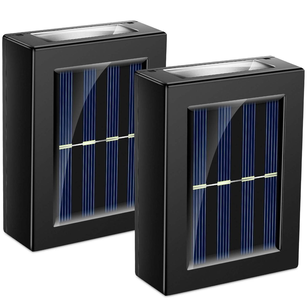 Paquete de 2: luces solares de cubierta para exteriores