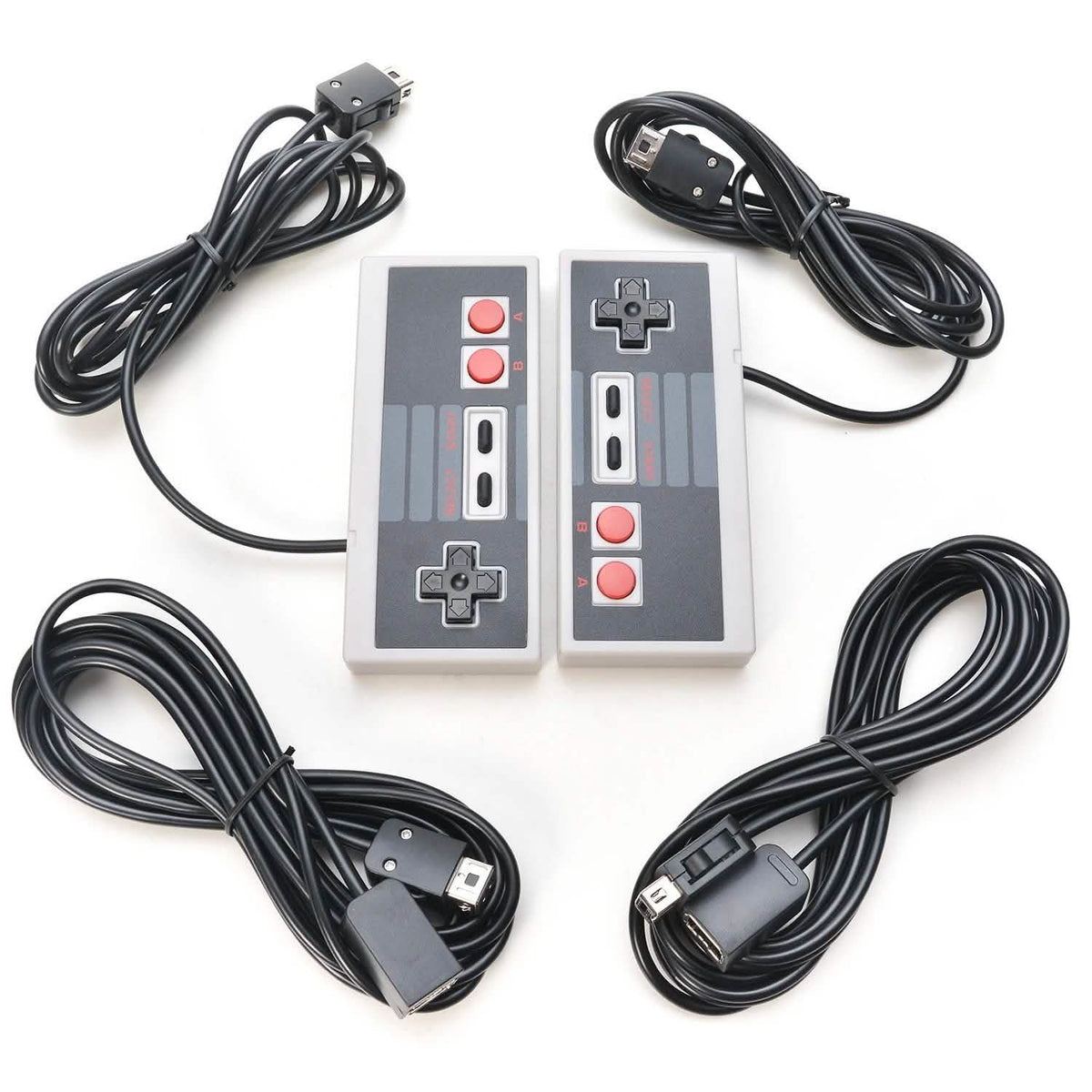 2 Piezas: Controladores NES Classic Mini Edition con Cable de Extensión de 1,8 m