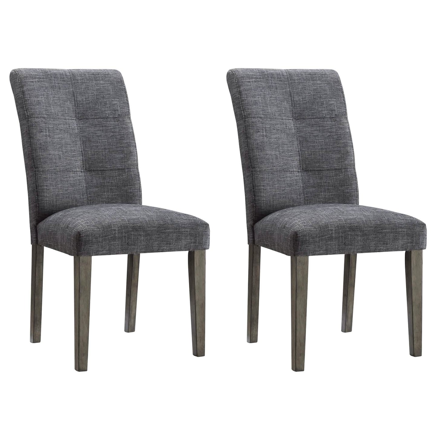 Juego de 2 piezas: sillas de comedor con patas de madera maciza