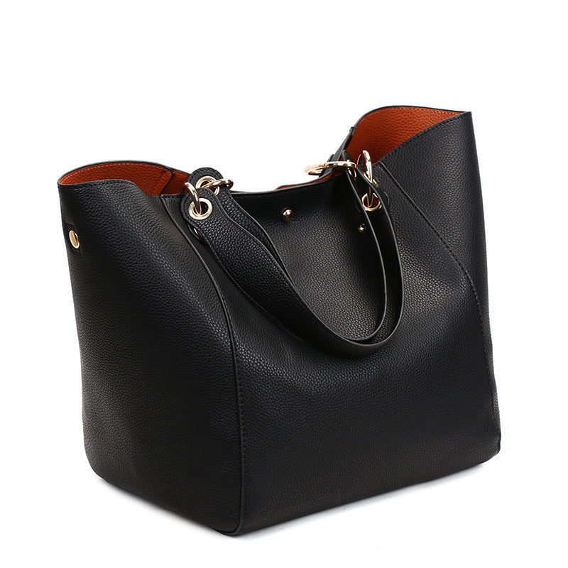 Women's Fashionable Large Capacity Magnetic Snap Shoulder Bags