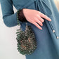 Women's Woven Brown Water Drop Fashion Retro Handbags