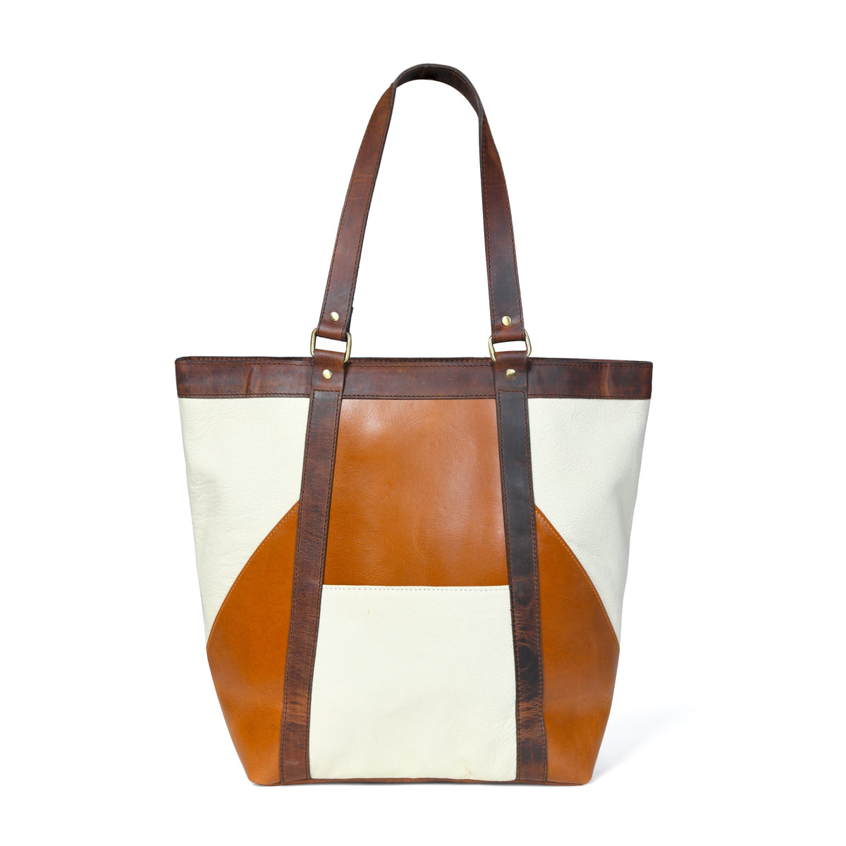 Bolso de Piel Geométrico