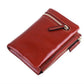 Women's Oil Wax Leather Short Fashion Ladies Wallets