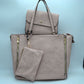 3 in 1 Side Zipper Women's Tote Handbag set