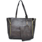 3 in 1 Side Zipper Women's Tote Handbag set