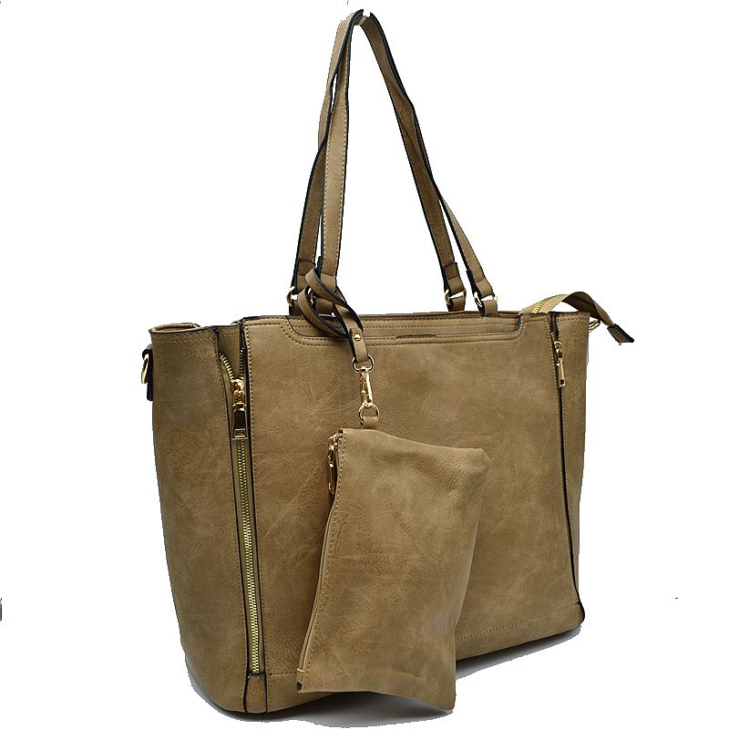 3 in 1 Side Zipper Women's Tote Handbag set