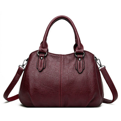 Women's Soft Leather Simple Fashion Versatile Large Crossbody Bags