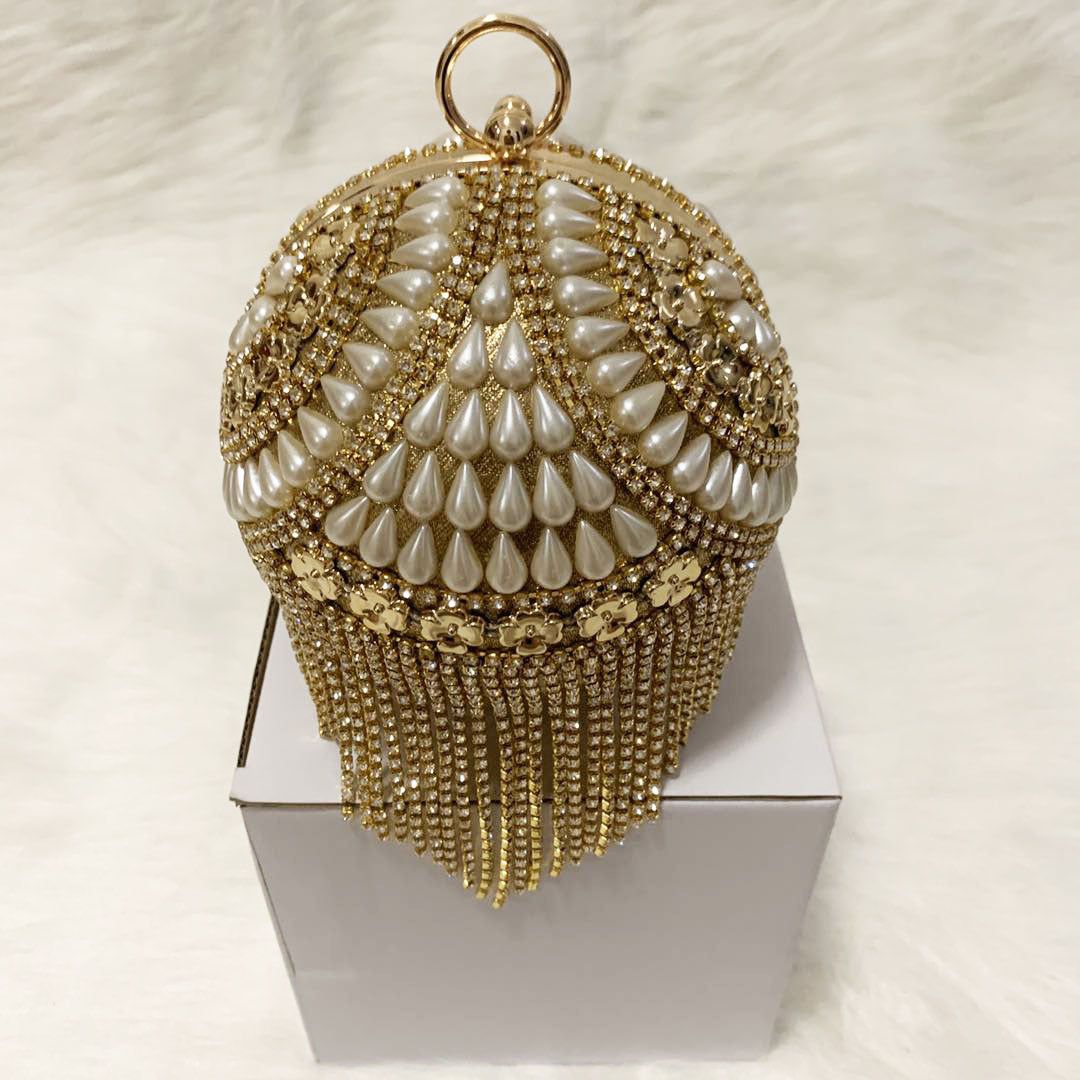 Rhinestone Dinner Fresh Plaid Chain Fashion Clutch Sweet Lady Cosmetic Bags