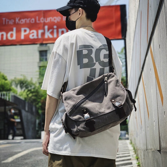 Men's Source Manufacturer Canvas Retro Document Difference Men's Messenger Bags