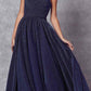 Juliet 205 Long One Shoulder Sleeveless Glitter Gown
