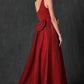 Juliet 205 Long One Shoulder Sleeveless Glitter Gown