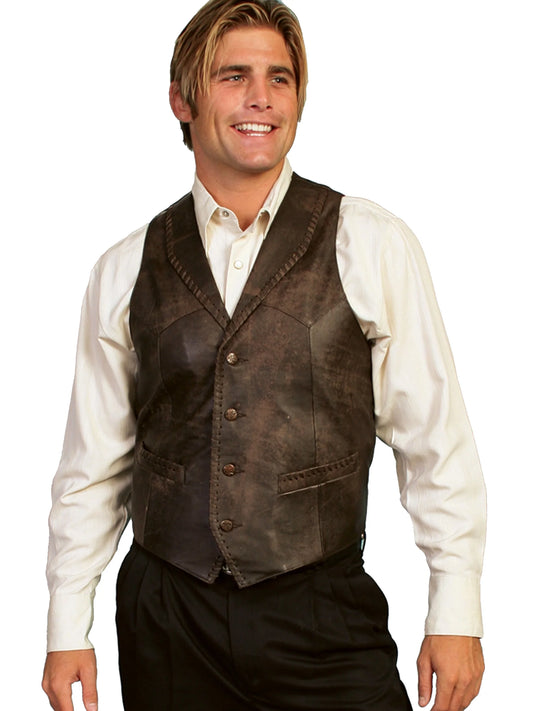Chaleco Scully Laramie (Piel 206) – Hombre