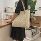 Fresh Floral Large Capacity Cloth Cotton Handbags