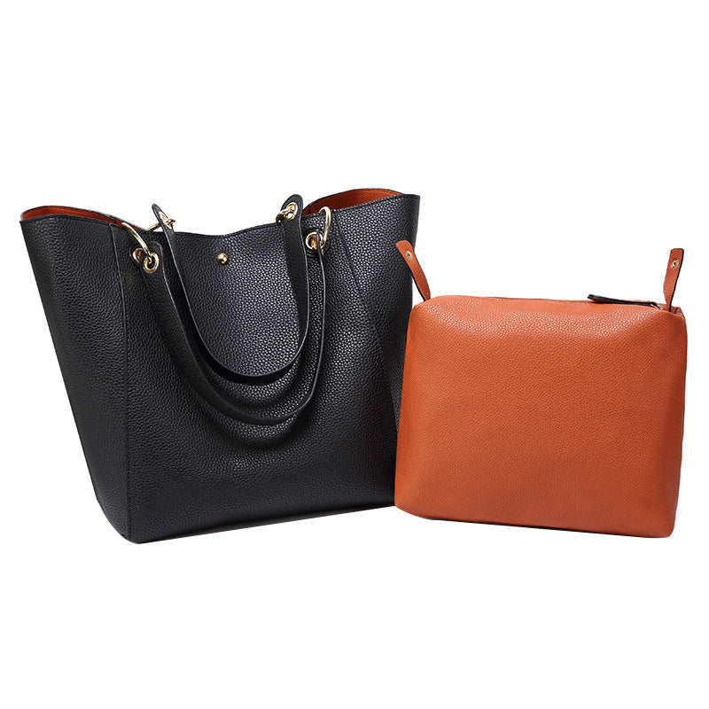 Women's Fashionable Large Capacity Magnetic Snap Shoulder Bags
