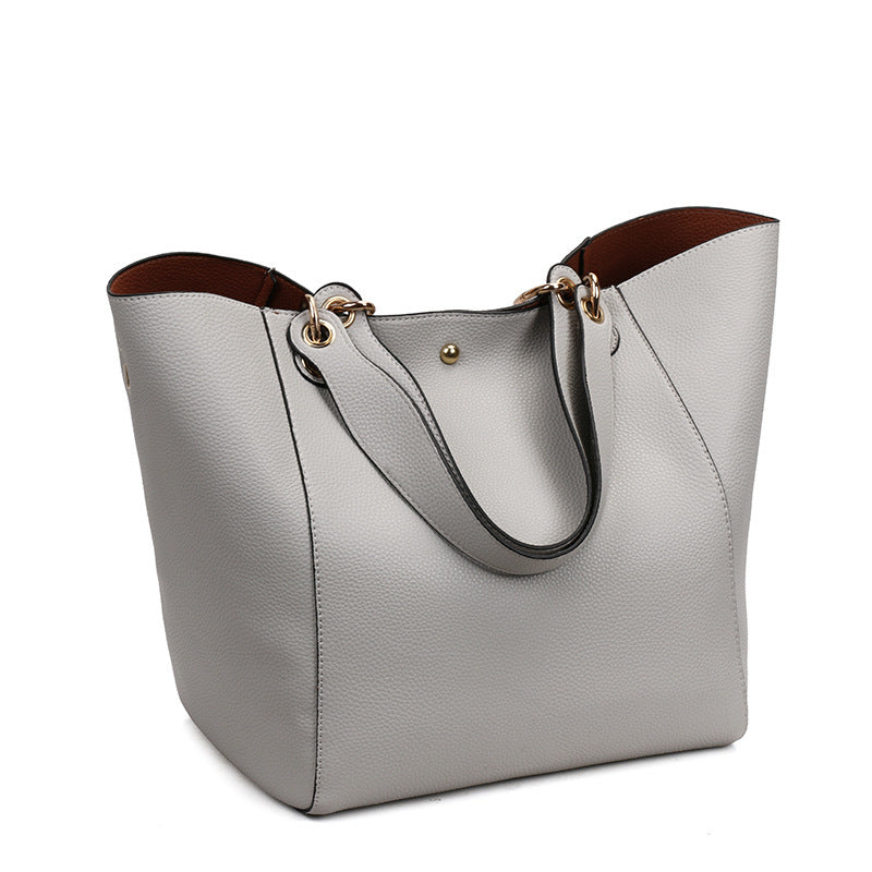 Women's Fashionable Large Capacity Magnetic Snap Shoulder Bags