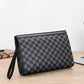 Men's Plaid Hand Holding Envelope Mobile Fashion Bags