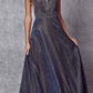 Juliet 208 Cut-Out Strappy Back Glitter Long Dress