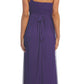 CLEARANCE - Celavie 2095L Long Lavender One Shoulder Gown Chiffon Empire (Size L)