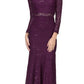 CLEARANCE - Eureka 2095 Long Sleeve Lace Dress Mock 2-Piece High Neck (Size XL)