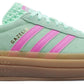 Adidas Gazelle Bold J Big Kid Sneaker (Clear Mint Flash Pink 6)